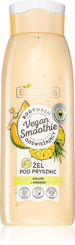 Веганский смузи-гель для душа с дыней и ананасом Bielenda, 400 мл
Веганский смузи-гель для душа с дыней и ананасом Bielenda, 400 мл