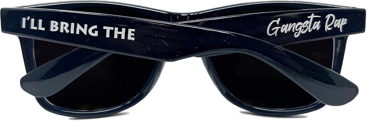Стильные поляризованные солнцезащитные очки Funky Junque в стиле ретро — защита от УФ-излучения, классические очки унисекс — для девичника, однотонные, в выгодных комплектах, I'll Bring the - Gangsta Rap (Black)
Стильные поляризованные солнцезащитные очки Funky Junque в стиле ретро — защита от УФ-излучения, классические очки унисекс — для девичника, однотонные, в выгодных комплектах, I'll Bring the - Gangsta Rap (Black)