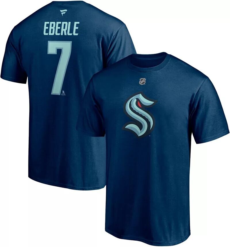 Синяя футболка игрока NHL Seattle Kraken Jordan Eberle #7
Синяя футболка игрока NHL Seattle Kraken Jordan Eberle #7