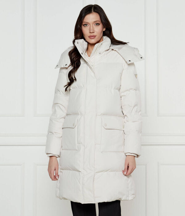 Пуховик женский Guess Jeans Belkisa с капюшоном и накладными карманами, белый
Пуховик женский Guess Jeans Belkisa с капюшоном и накладными карманами, белый