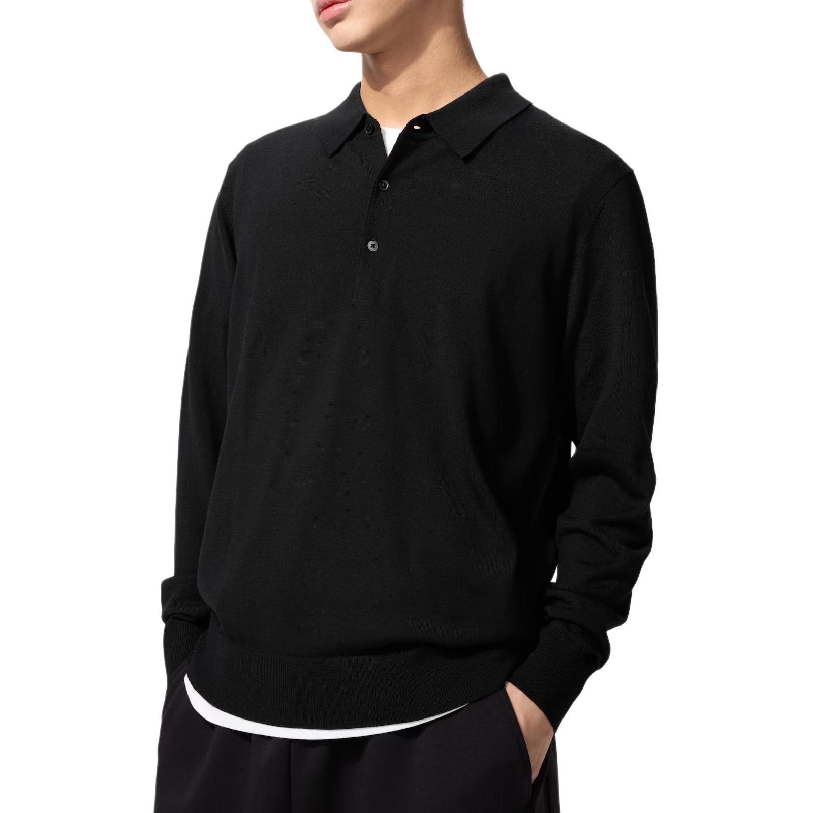 UNIQLO Мужская черная поло
UNIQLO Мужская черная поло