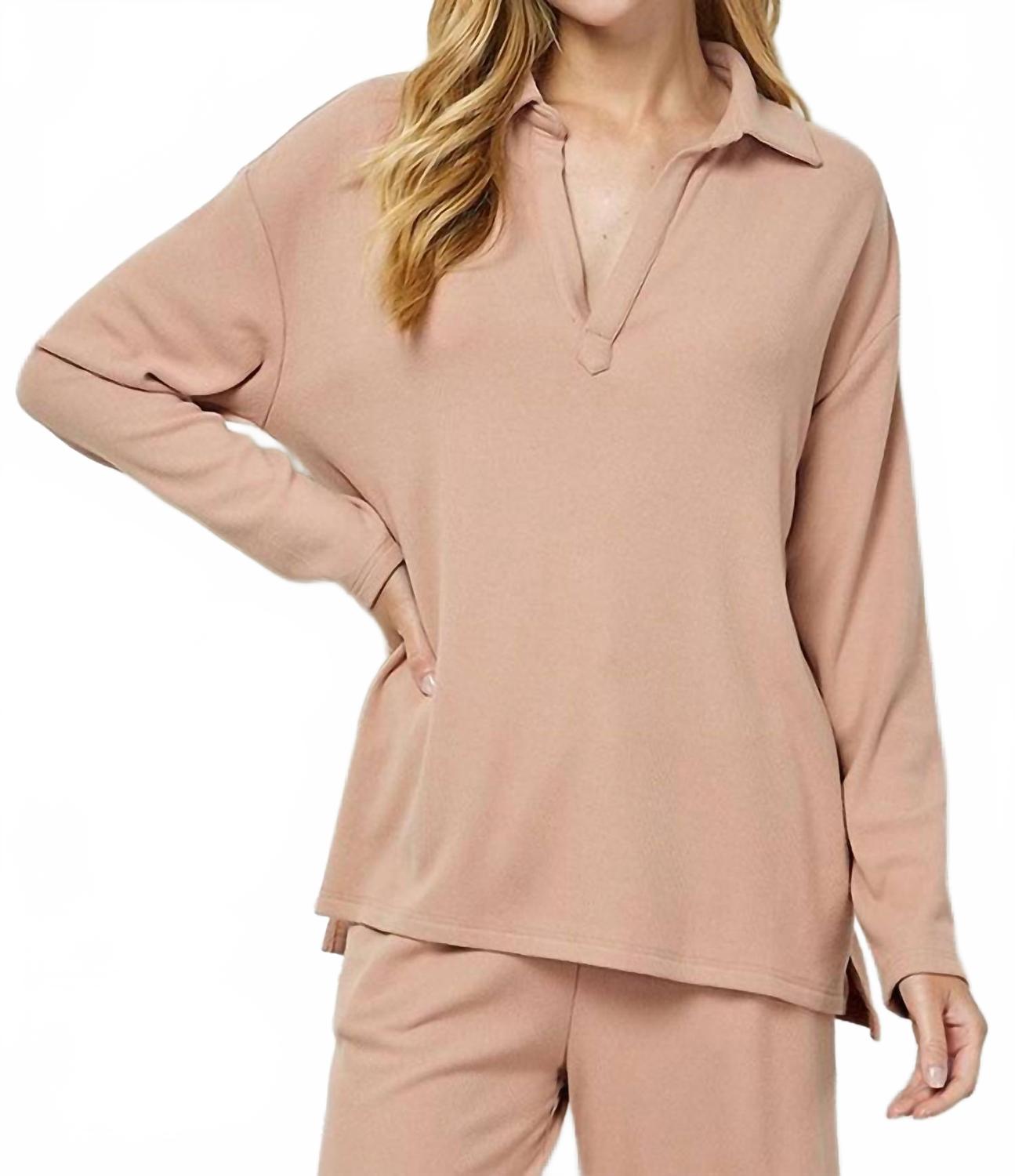 Флисовый топ с длинными рукавами и воротником, персиковый цвет SEE AND BE SEEN
Флисовый топ с длинными рукавами и воротником, персиковый цвет SEE AND BE SEEN