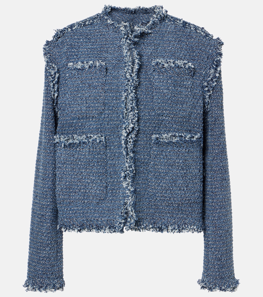 Джинсовая твидовая куртка Sacai, индиго
Джинсовая твидовая куртка Sacai, индиго