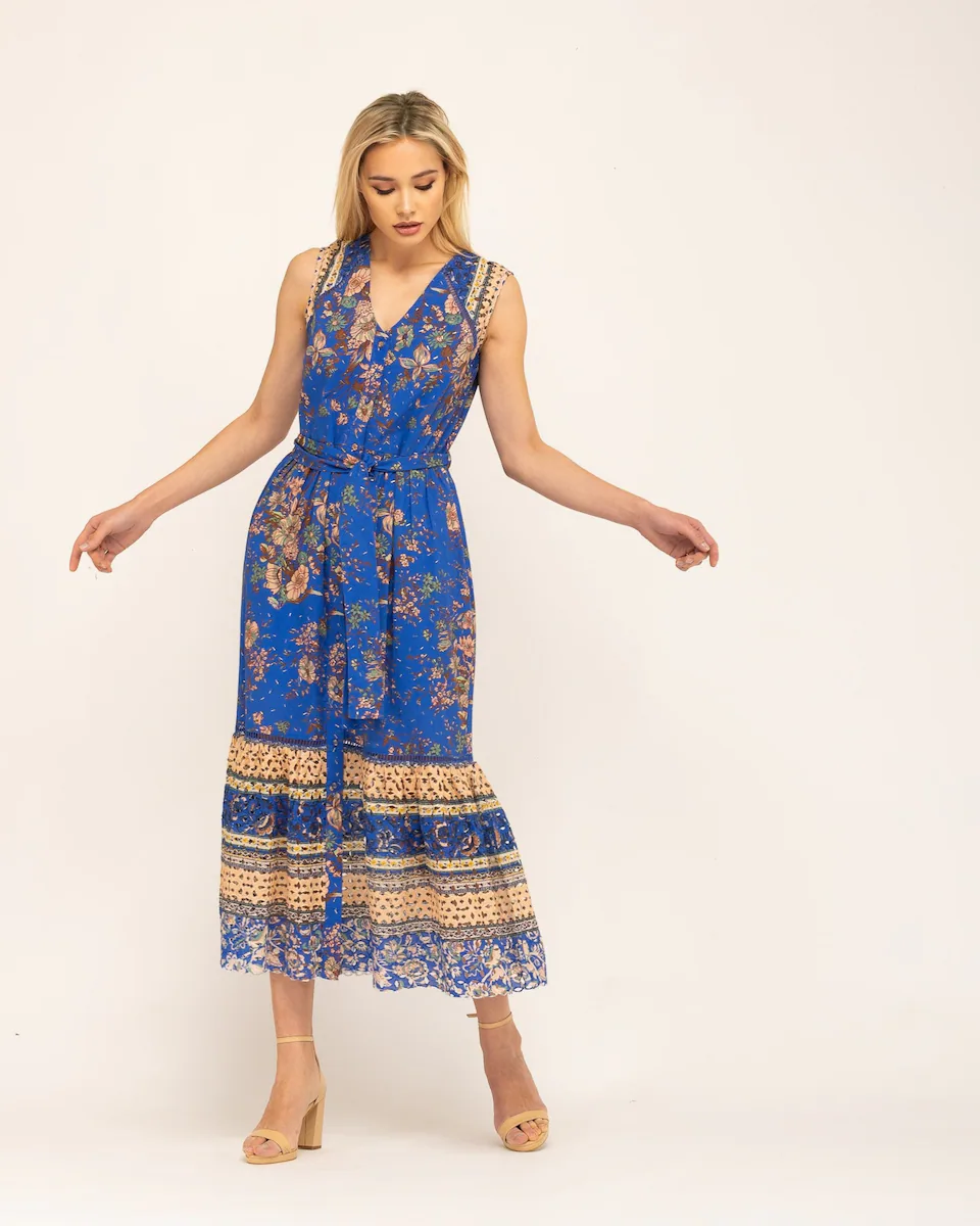 Длинное платье Manila с бантом на талии Niza, синий
Длинное платье Manila с бантом на талии Niza, синий