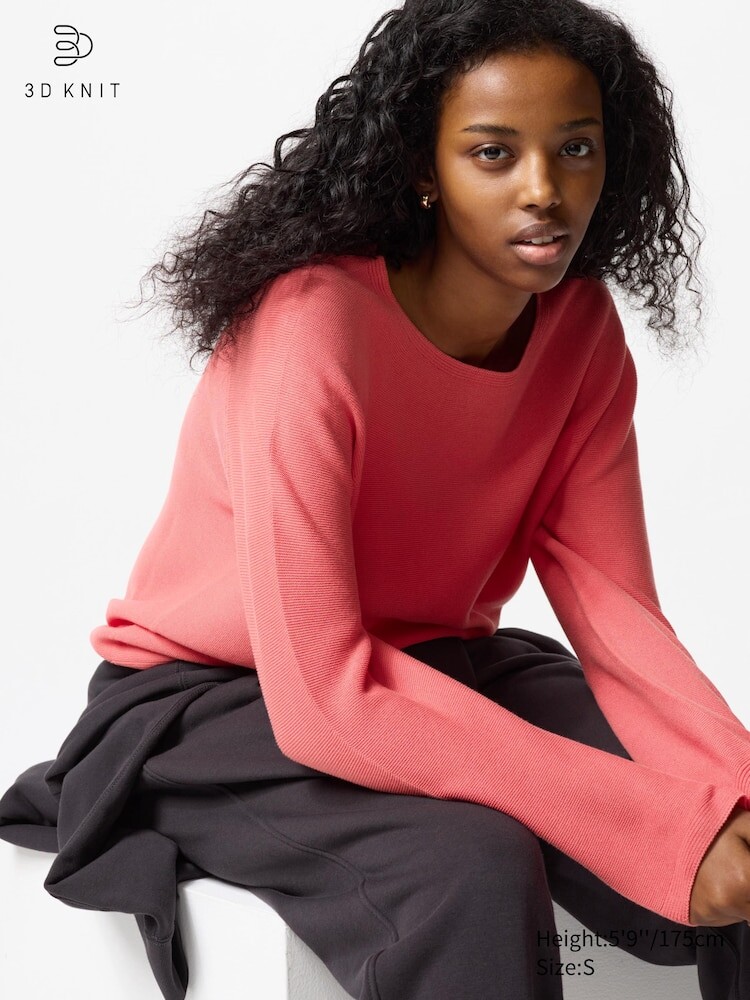 Бесшовный хлопковый джемпер с круглым вырезом 3D-вязка Uniqlo, цвет 13 красный
Бесшовный хлопковый джемпер с круглым вырезом 3D-вязка Uniqlo, цвет 13 красный