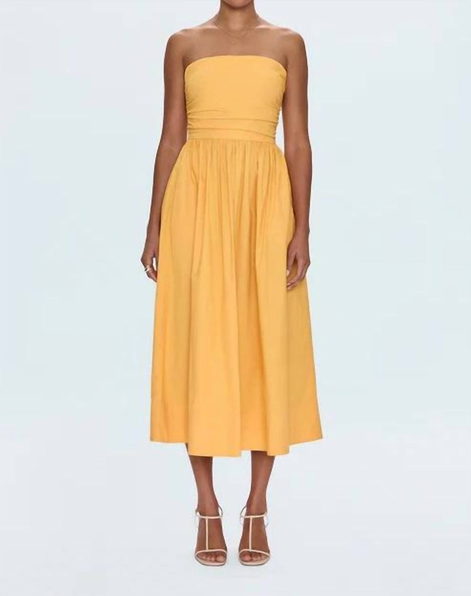 Флоренс платье с открытой спиной и тонкими бретелями в цвете папайя PISTOLA, Papaya
Флоренс платье с открытой спиной и тонкими бретелями в цвете папайя PISTOLA, Papaya