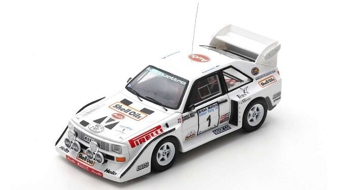 Модель Spark Audi S1 Quattro No.1 British Ulster Ral 1:43 S7898
Модель Spark Audi S1 Quattro No.1 British Ulster Ral 1:43 S7898