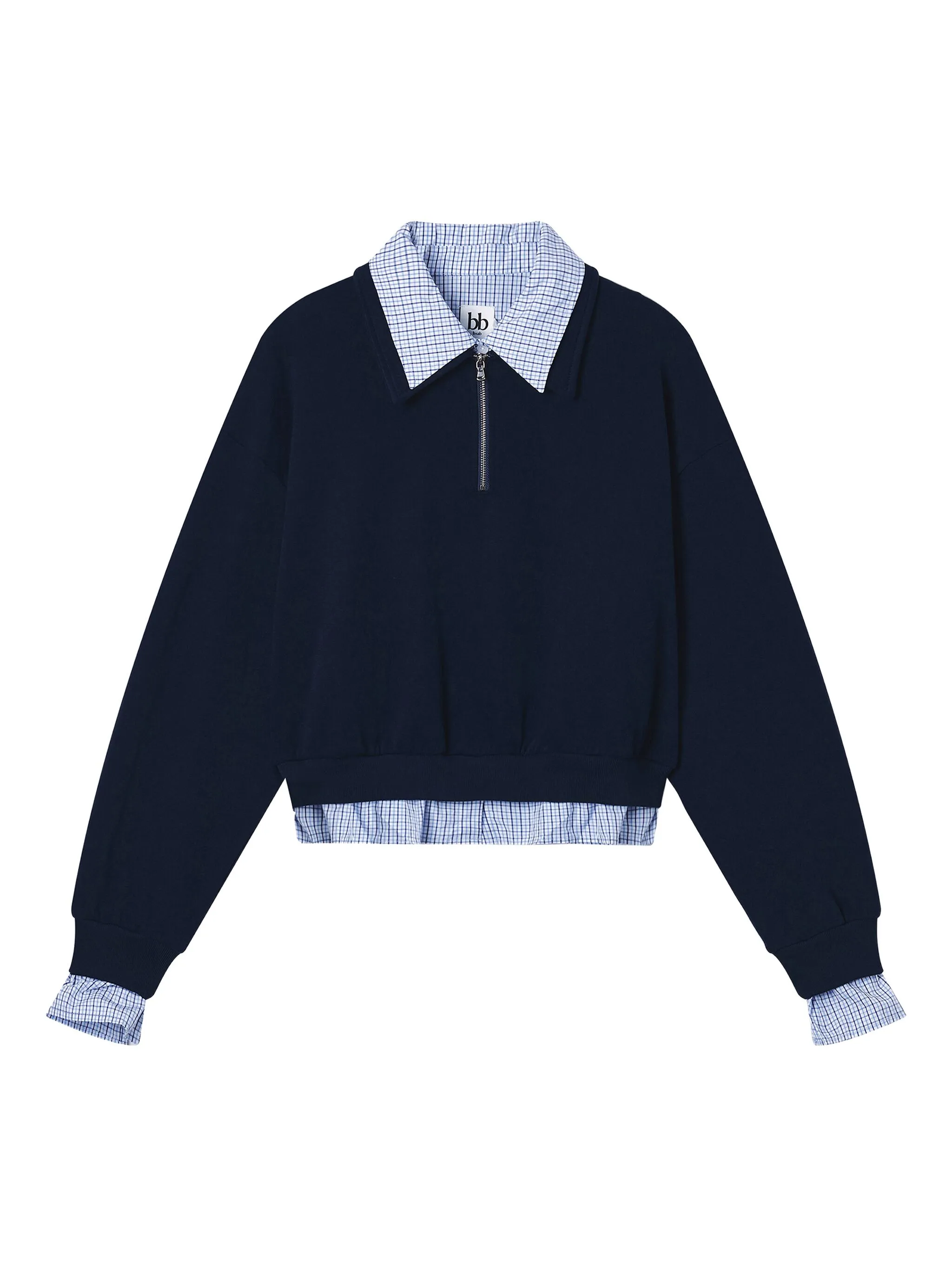 Толстовка на молнии с воротником B+Ab, синий
Толстовка на молнии с воротником B+Ab, синий