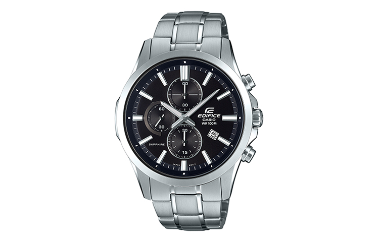 CASIO Часы Men EDIFICE Black Watch, Silver Black Watch Dial 
CASIO Часы Men EDIFICE Black Watch, Silver Black Watch Dial