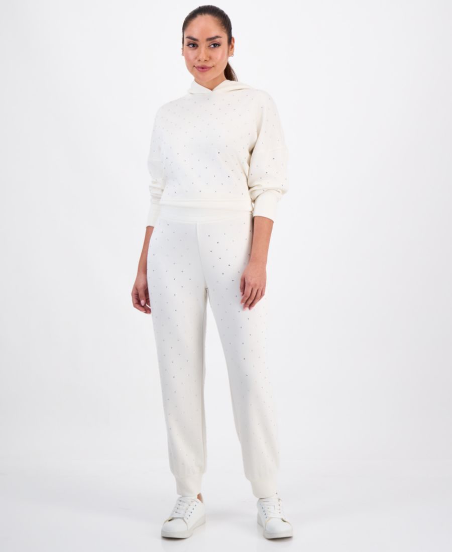 Укороченные спортивные брюки-джоггеры с высокой посадкой и декором, эксклюзивно для Macy's INC International Concepts, Vintage Cream
Укороченные спортивные брюки-джоггеры с высокой посадкой и декором, эксклюзивно для Macy's INC International Concepts, Vintage Cream