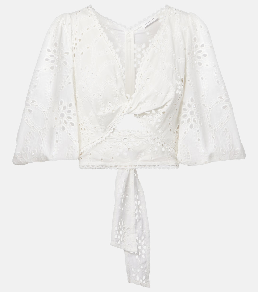 Хлопковый укороченный топ с вышивкой ришелье Alexandra Miro, белый
Хлопковый укороченный топ с вышивкой ришелье Alexandra Miro, белый