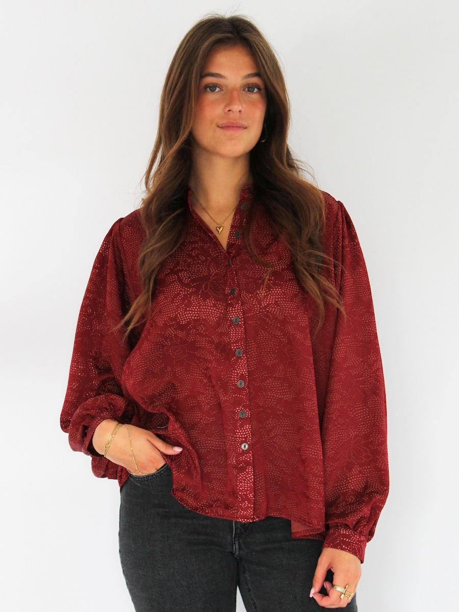 Блуза Honnête Atelier Quincy, бургундия
Блуза Honnête Atelier Quincy, бургундия