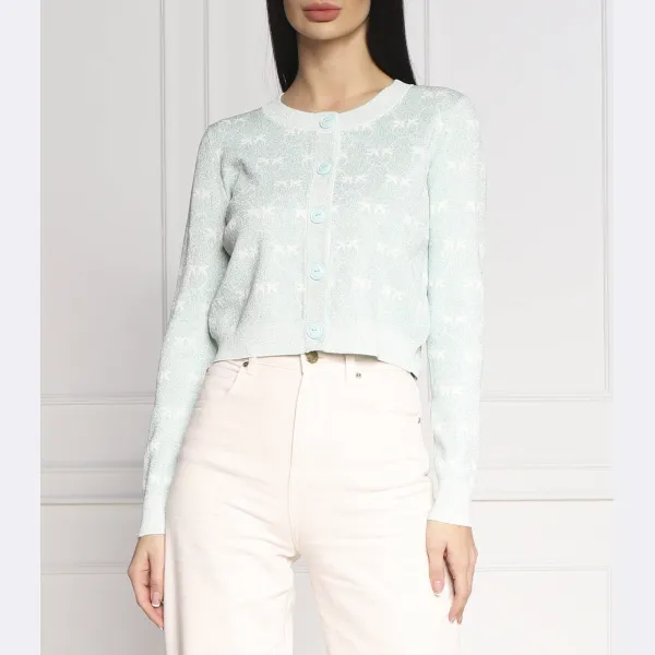 Поющий кардиган стандартного кроя Pinko, зеленый
Поющий кардиган стандартного кроя Pinko, зеленый