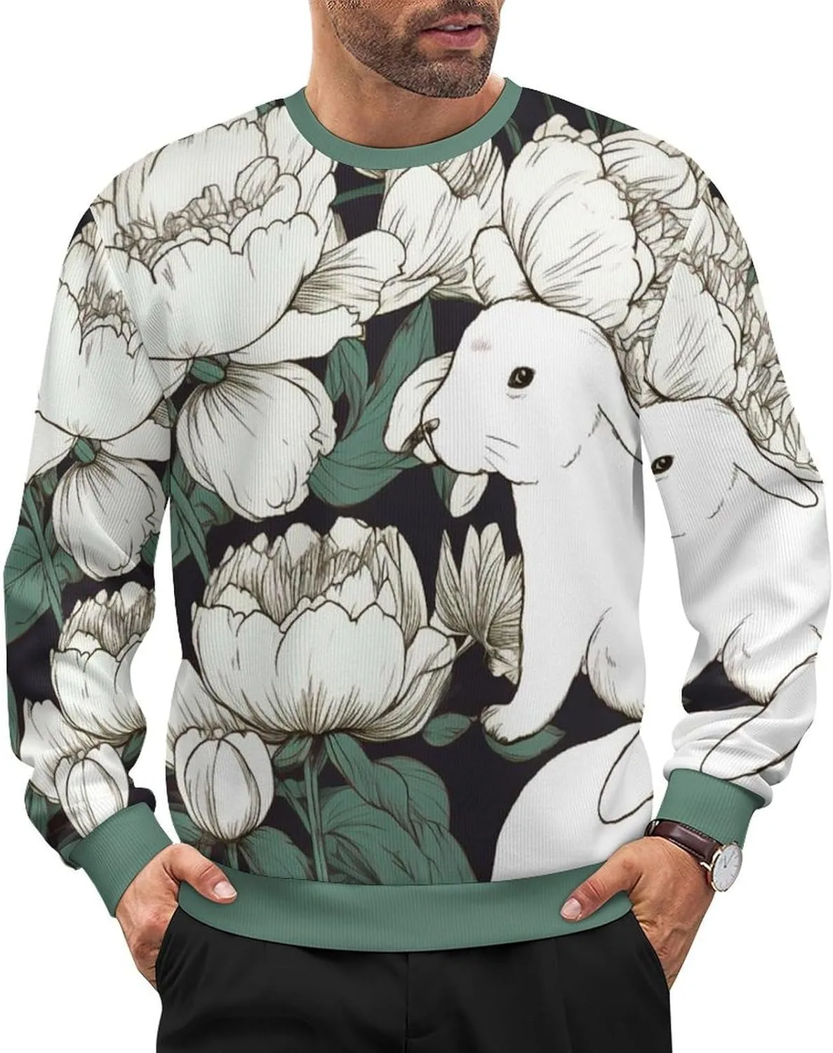 Мужской оверсайз свитер с цветочным принтом HLSDFRES
Мужской оверсайз свитер с цветочным принтом HLSDFRES