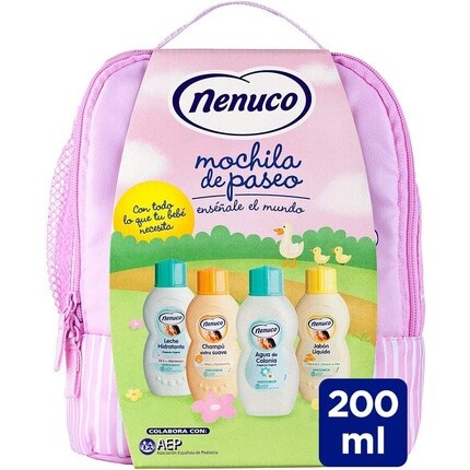 Одеколон Pink Backpack, жидкое мыло, шампунь и увлажняющее молочко, Nenuco
Одеколон Pink Backpack, жидкое мыло, шампунь и увлажняющее молочко, Nenuco