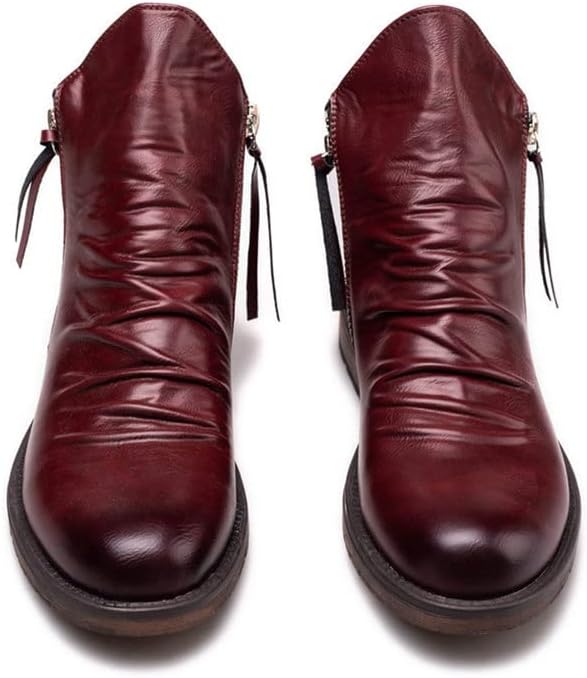 Мужские кожаные ботинки YEGBFLFF до щиколотки, классические с двумя боковыми молниями, низкий каблук, винтажные бизнес-ботинки Оксфорд, повседневные кожаные ботинки для мужчин (черный, 11.5)
Мужские кожаные ботинки YEGBFLFF до щиколотки, классические с двумя боковыми молниями, низкий каблук, винтажные бизнес-ботинки Оксфорд, повседневные кожаные ботинки для мужчин (черный, 11.5)