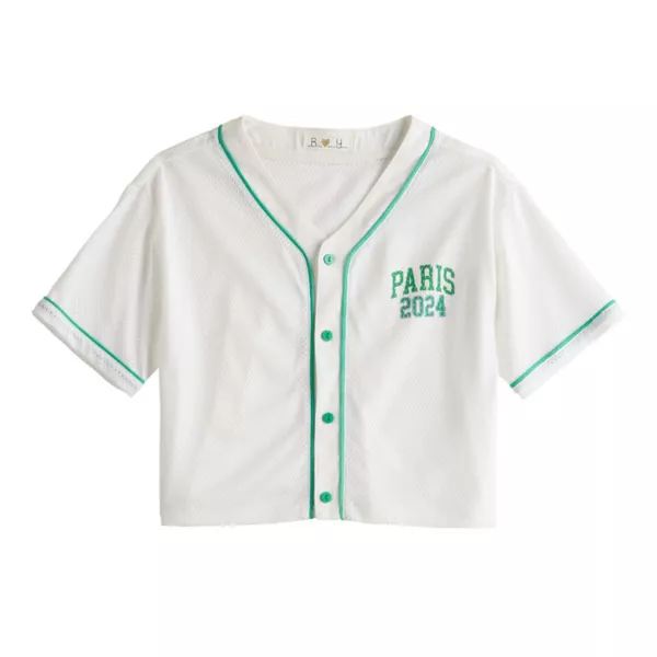 Детская бейсбольная футболка с коротким рукавом для девочек 7-16 лет B.O.Y., белый
Детская бейсбольная футболка с коротким рукавом для девочек 7-16 лет B.O.Y., белый