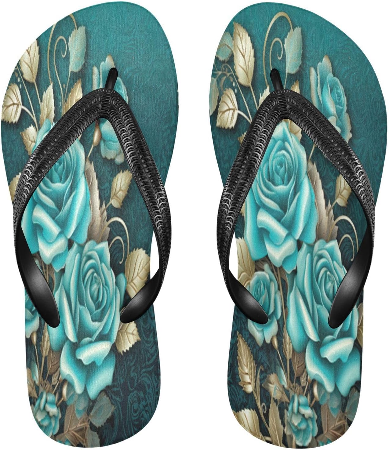 Бирюзовые шлепанцы с цветочным рисунком, пляжные сандалии-вьетнамки, резинескользящие летние тапочки для ходьбы, обувь для женщин и мужчин Sinestour
Бирюзовые шлепанцы с цветочным рисунком, пляжные сандалии-вьетнамки, резинескользящие летние тапочки для ходьбы, обувь для женщин и мужчин Sinestour