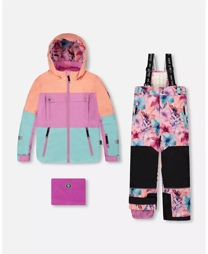 Комбинезон-двойка Teknik для девочек с цветной курткой и принтом в виде розовых акварельных цветов Deux par Deux, розовый
Комбинезон-двойка Teknik для девочек с цветной курткой и принтом в виде розовых акварельных цветов Deux par Deux, розовый