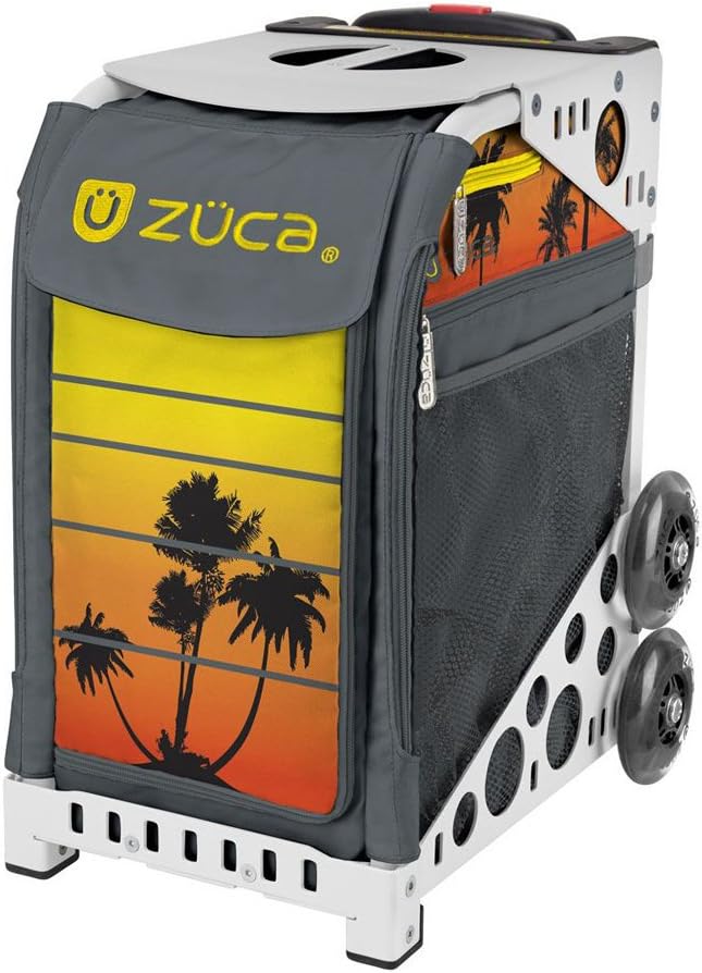 Спортивная сумка Zuca Palm Island Tropical Sunset с белой рамой и мигающими колесами
Спортивная сумка Zuca Palm Island Tropical Sunset с белой рамой и мигающими колесами