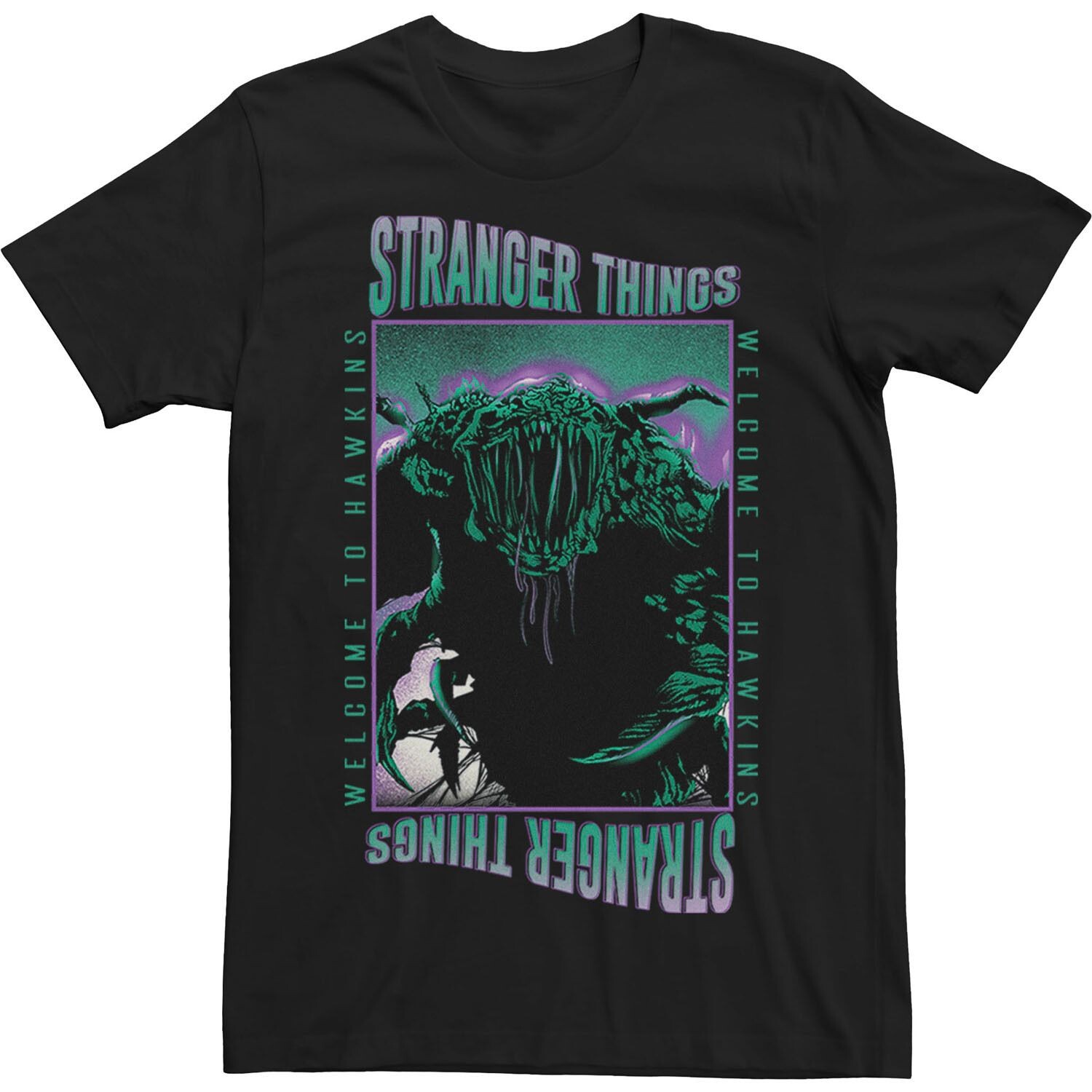 Мужская футболка Netflix Stranger Things Добро пожаловать в футболку Hawkins Demogorgon Licensed Character
Мужская футболка Netflix Stranger Things Добро пожаловать в футболку Hawkins Demogorgon Licensed Character