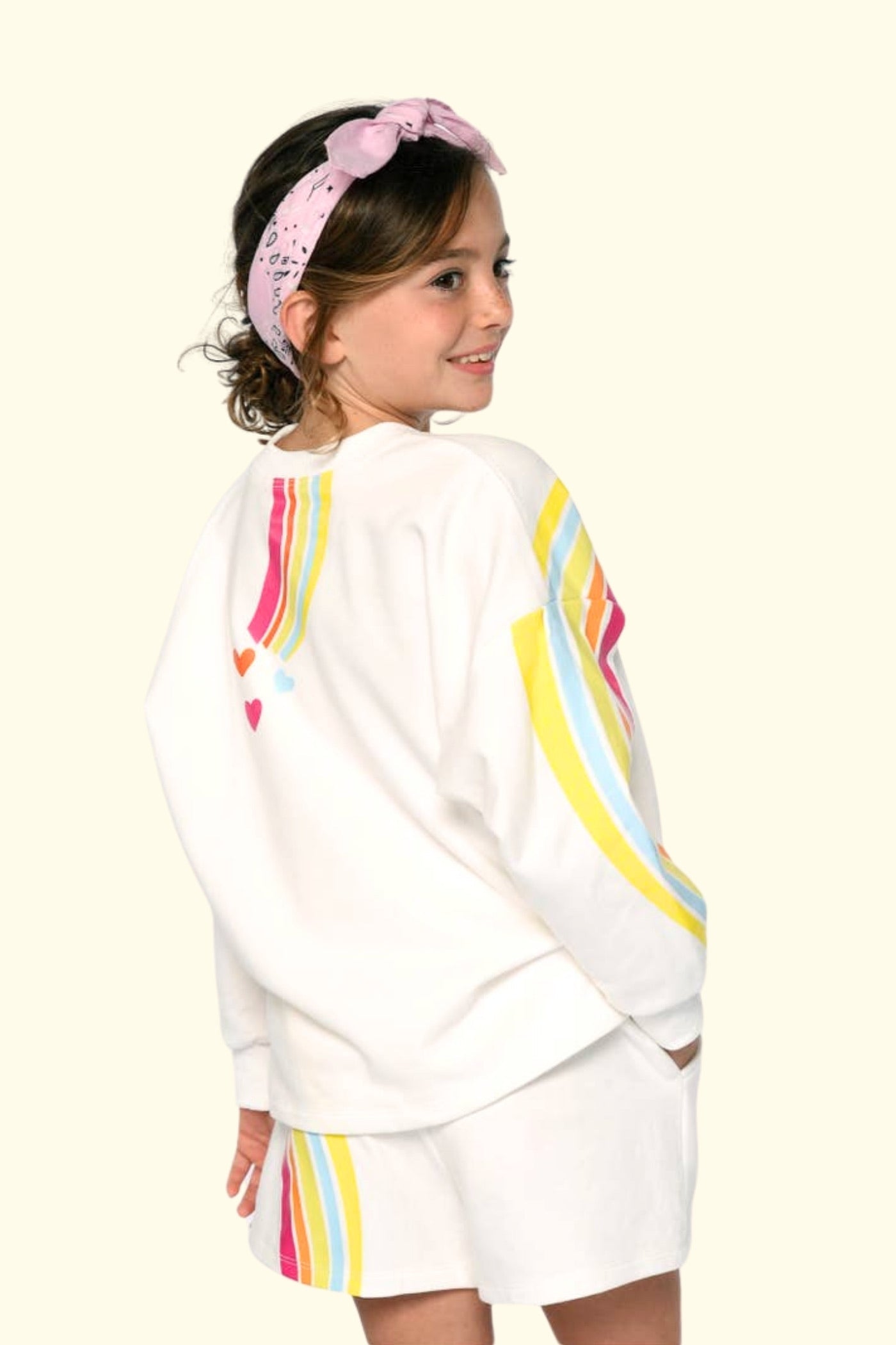 Спортивные шорты для повседневного ношения с радужным принтом для маленьких девочек I Tween Hannah Banana, цвет whitemulti
Спортивные шорты для повседневного ношения с радужным принтом для маленьких девочек I Tween Hannah Banana, цвет whitemulti