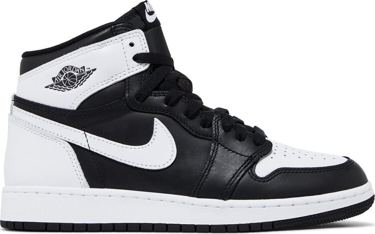 Кроссовки Air Jordan 1 Retro High OG GS 'Black White 2.0', черный 
Кроссовки Air Jordan 1 Retro High OG GS 'Black White 2.0', черный