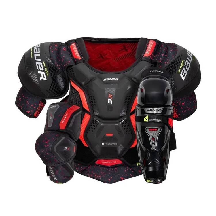 BAUER Новая модель 2022, 3X хоккейная защита, комплект из 3 предметов, Baolai, нагрудник, щитки, налокотники, уровень Intermediate, размер Youth M
BAUER Новая модель 2022, 3X хоккейная защита, комплект из 3 предметов, Baolai, нагрудник, щитки, налокотники, уровень Intermediate, размер Youth M