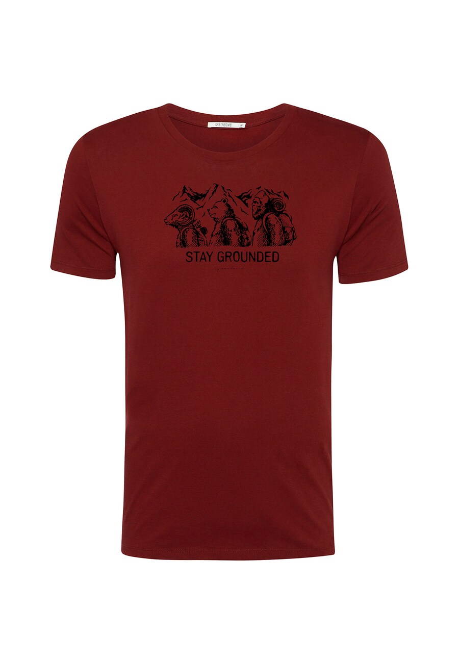 Рубашка GREENBOMB Animal Stay Grounded, темно-красный
Рубашка GREENBOMB Animal Stay Grounded, темно-красный
