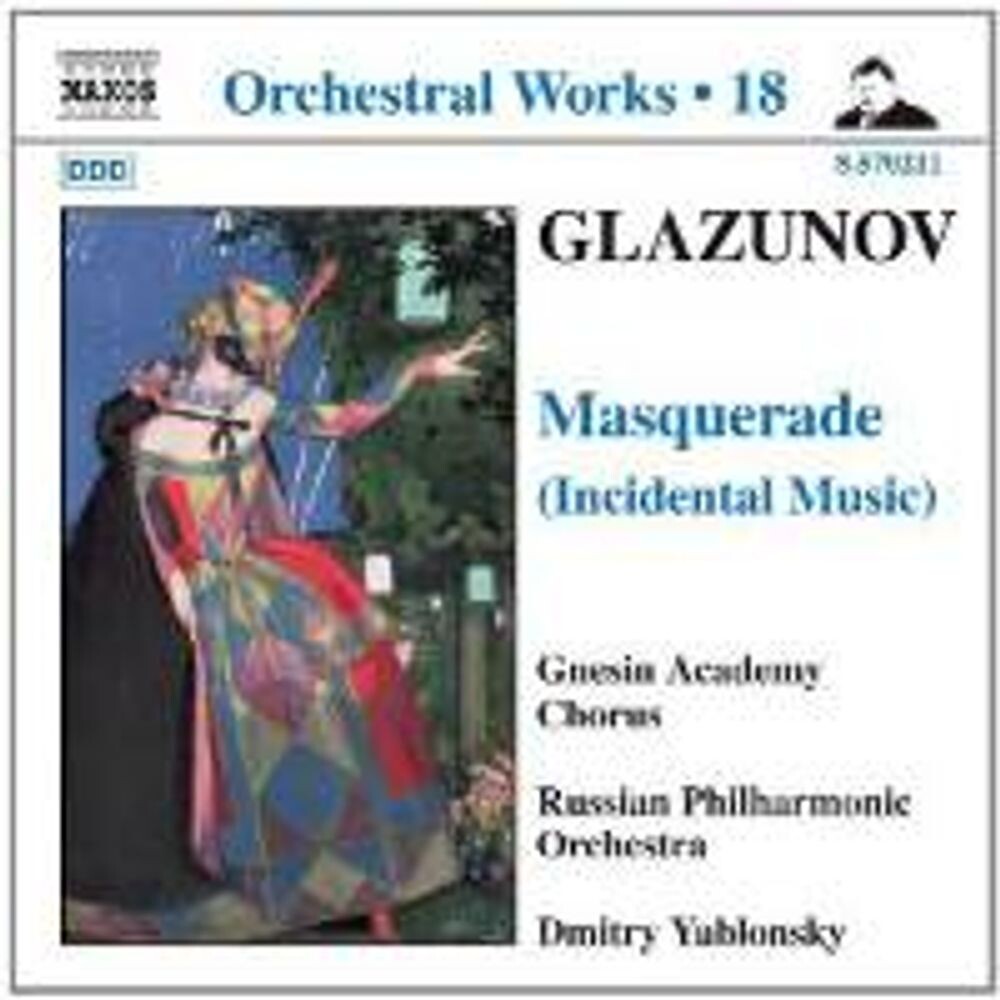 Диск CD Glazunov: Orchestral Works Vol. 18 - Masquerade (Incidental Music) - Alexander Glazunov, Dmitry Yablonsky, Russian Philharmonic Orchestra, Gnesin Academy Chorus
Диск CD Glazunov: Orchestral Works Vol. 18 - Masquerade (Incidental Music) - Alexander Glazunov, Dmitry Yablonsky, Russian Philharmonic Orchestra, Gnesin Academy Chorus