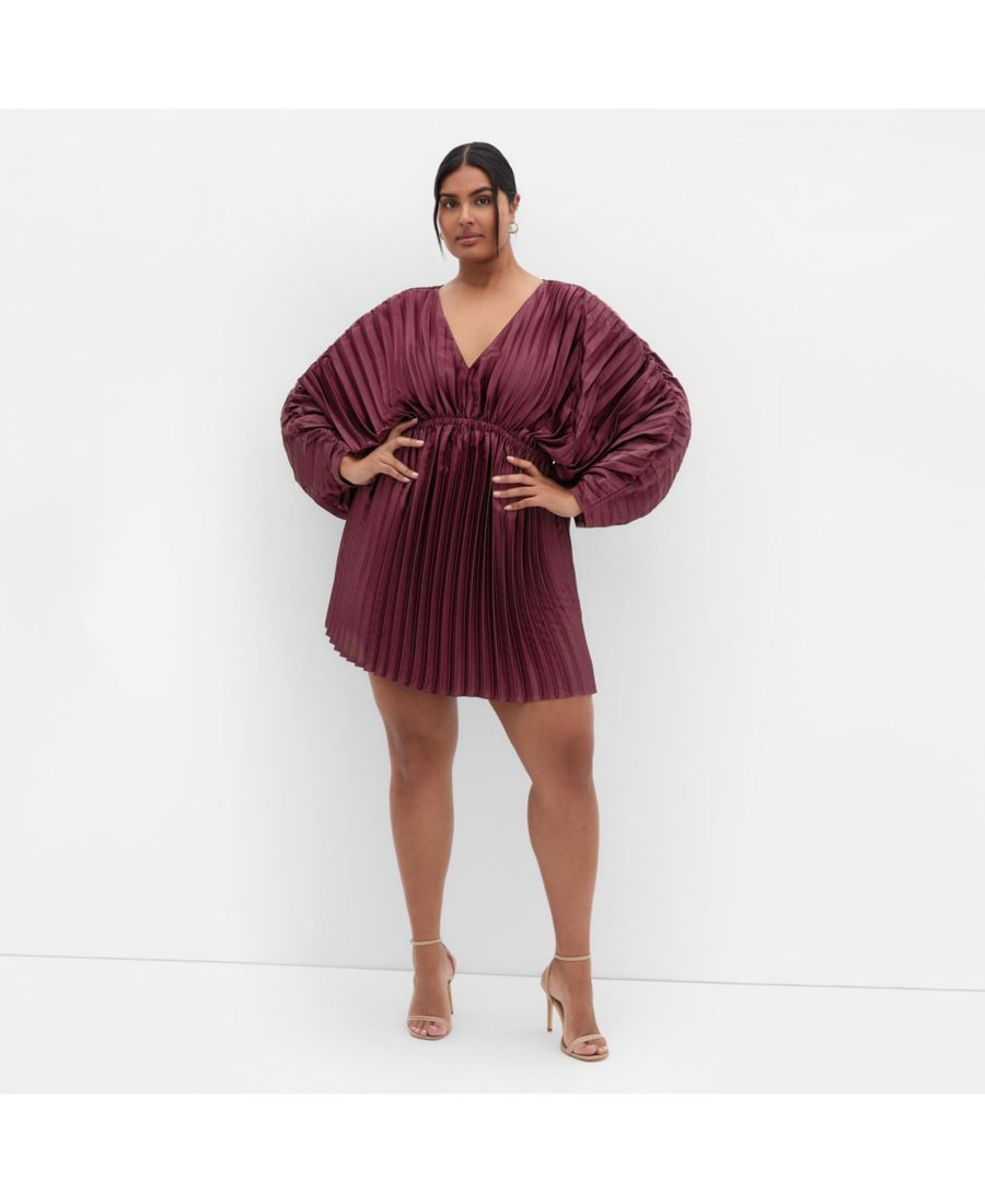 Женское платье Chloe с рукавами-гармошкой и складками CITY CHIC, Red burgundy
Женское платье Chloe с рукавами-гармошкой и складками CITY CHIC, Red burgundy