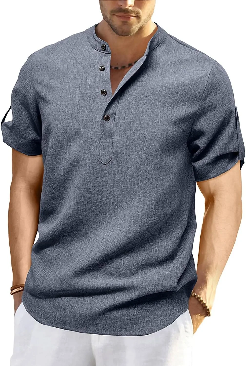 Мужская футболка-поло с коротким рукавом и V-образным вырезом Sdeycui
Мужская футболка-поло с коротким рукавом и V-образным вырезом Sdeycui