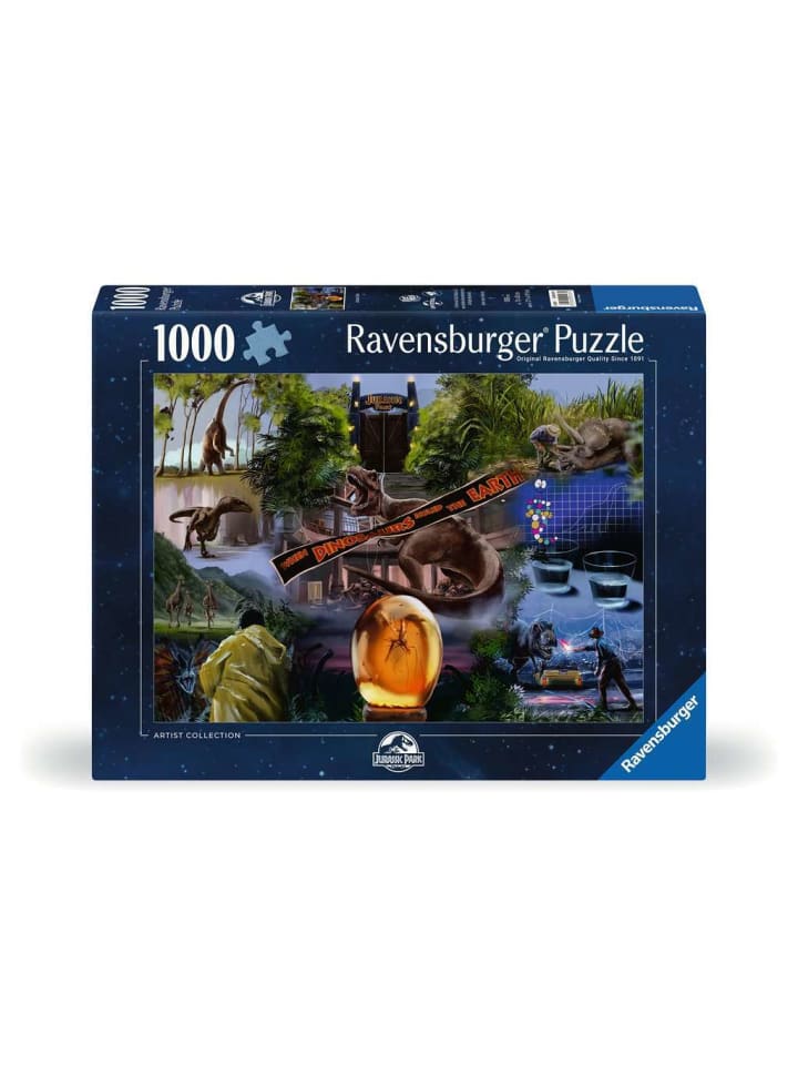 Цветной пазл Ravensburger «Парк Юрского периода» из 1000 деталей
Цветной пазл Ravensburger «Парк Юрского периода» из 1000 деталей