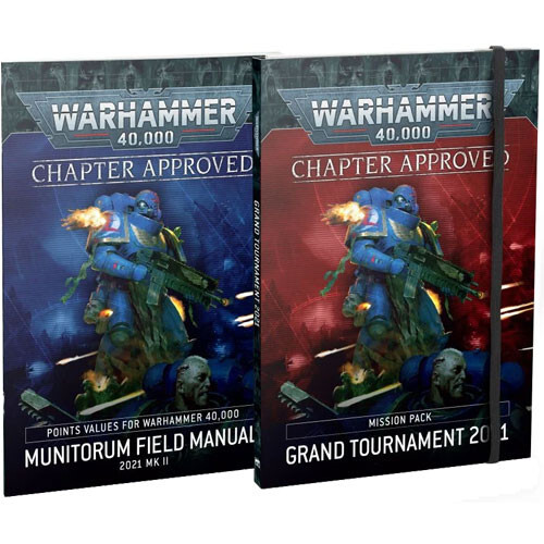 Миниатюра Games Workshop Warhammer 40K: Chapter Approved - Grand Tournament Mission Pack & Munitorum Field Manual MkII (2021)
Миниатюра Games Workshop Warhammer 40K: Chapter Approved - Grand Tournament Mission Pack & Munitorum Field Manual MkII (2021)
