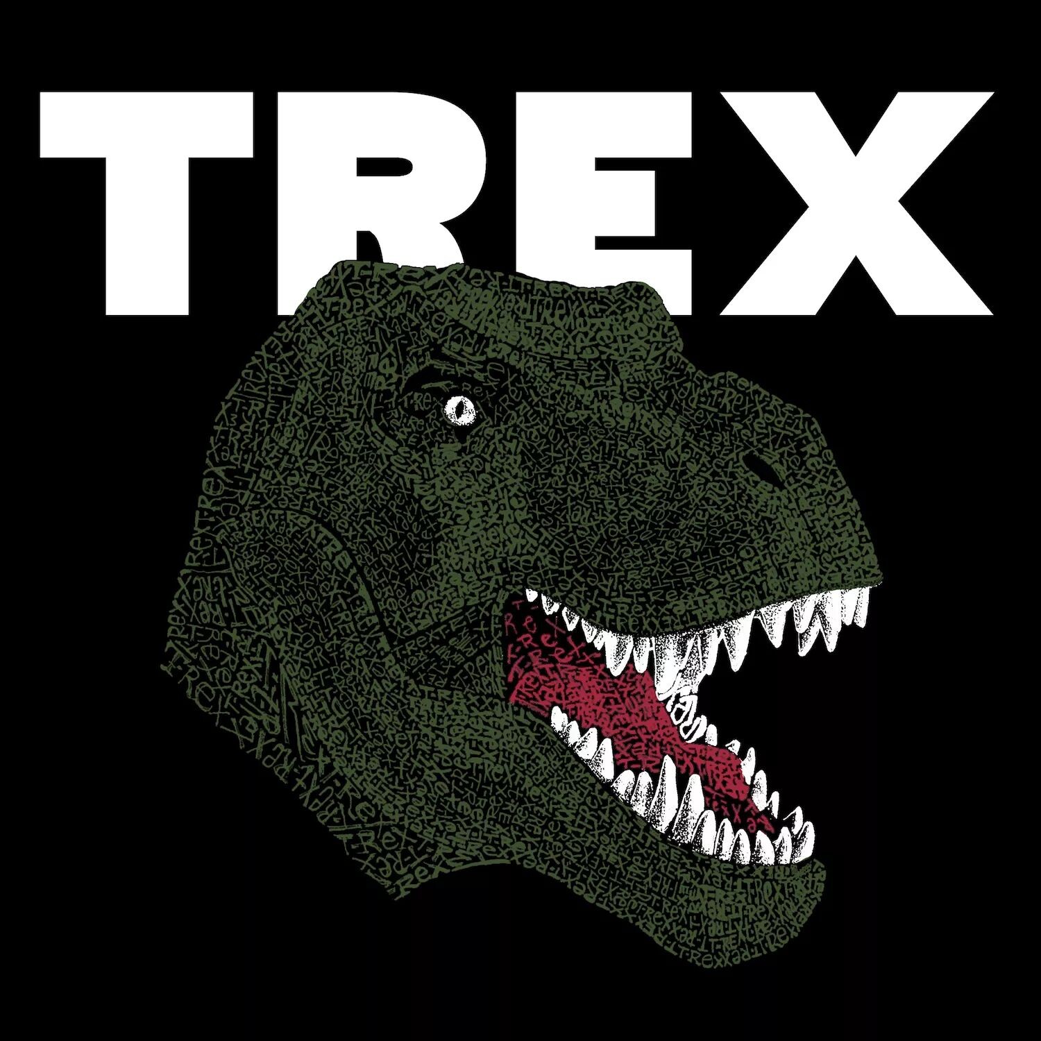 Голова Ти-Рекса — мужская футболка с рисунком Word Art LA Pop Art, серый
Голова Ти-Рекса — мужская футболка с рисунком Word Art LA Pop Art, серый