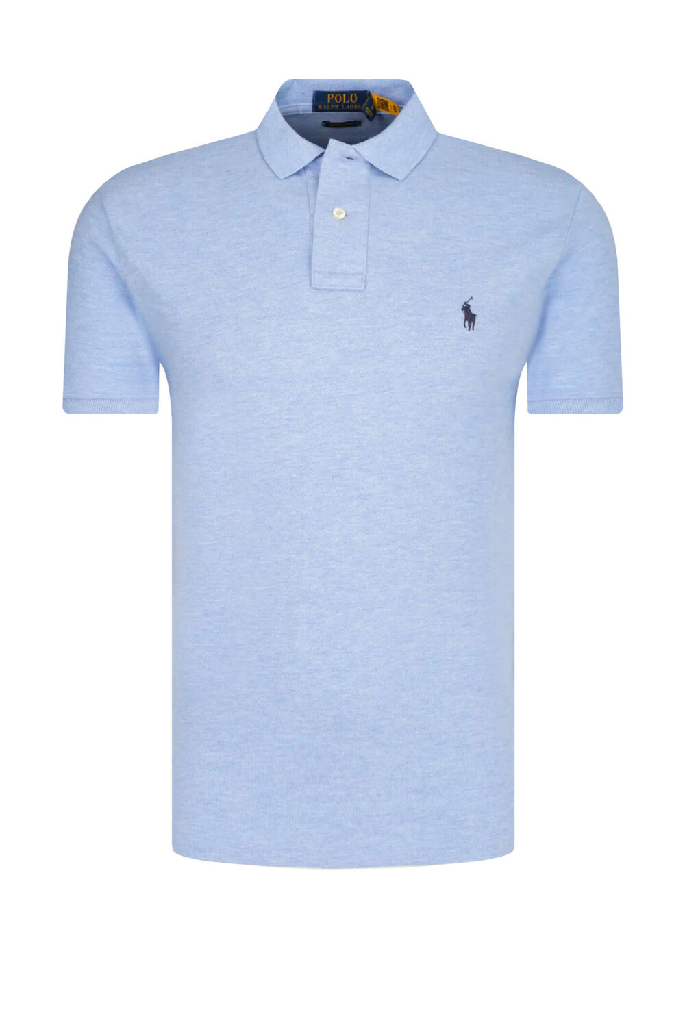 Поло POLO RALPH LAUREN custom slim fit, небесно-голубой 
Поло POLO RALPH LAUREN custom slim fit, небесно-голубой