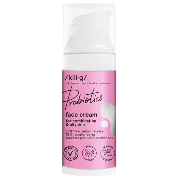 Крем для лица для комбинированной и жирной кожи, 50 мл Kilig Probiotics
Крем для лица для комбинированной и жирной кожи, 50 мл Kilig Probiotics