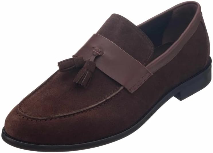 Мужские коричневые лоферы DALGALA из натуральной замши с кисточками, ручная работа, большой размер, повседневные туфли без шнурков
Мужские коричневые лоферы DALGALA из натуральной замши с кисточками, ручная работа, большой размер, повседневные туфли без шнурков