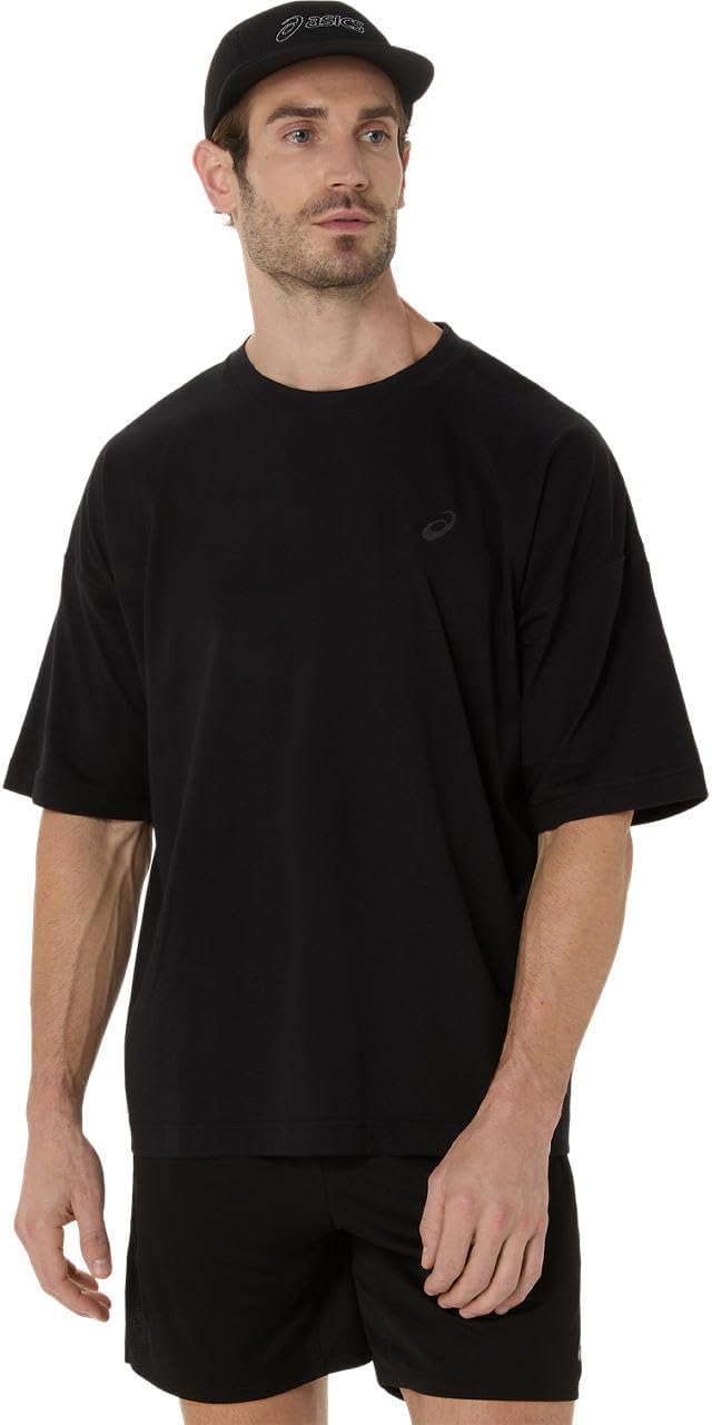 Мужская тренировочная футболка ASICS с коротким рукавом свободного кроя, черный
Мужская тренировочная футболка ASICS с коротким рукавом свободного кроя, черный