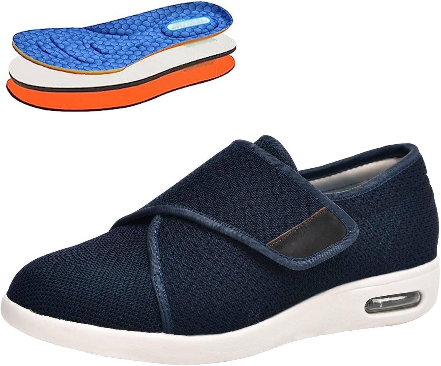 Кроссовки bumuam Extra Wide для ходьбы при отеке, для пожилых мужчин, с регулируемой застежкой, дышащие, легкие, против скольжения, для опухших ног, увеличенные для отека, мужские, размер 11.5, синий
Кроссовки bumuam Extra Wide для ходьбы при отеке, для пожилых мужчин, с регулируемой застежкой, дышащие, легкие, против скольжения, для опухших ног, увеличенные для отека, мужские, размер 11.5, синий