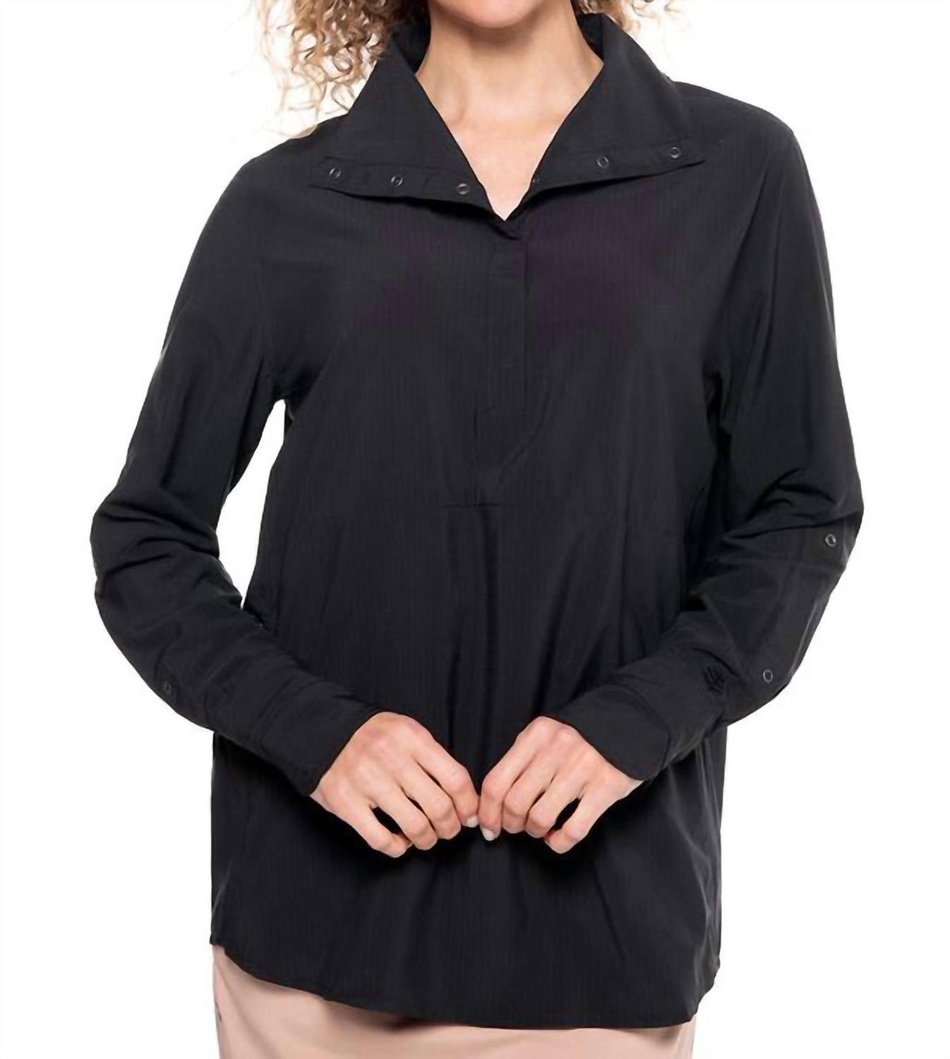 Catona Funnel Neck Tunic Top In Black COOLIBAR
Catona Funnel Neck Tunic Top In Black COOLIBAR