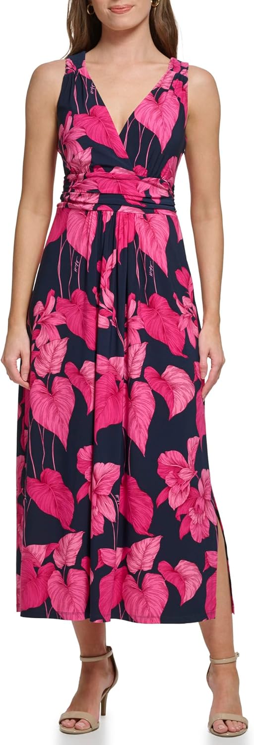 Женское трикотажное платье-миди Tommy Hilfiger без рукавов с V-образным вырезом А-силуэта, Sky Captain/Snap Dragon
Женское трикотажное платье-миди Tommy Hilfiger без рукавов с V-образным вырезом А-силуэта, Sky Captain/Snap Dragon