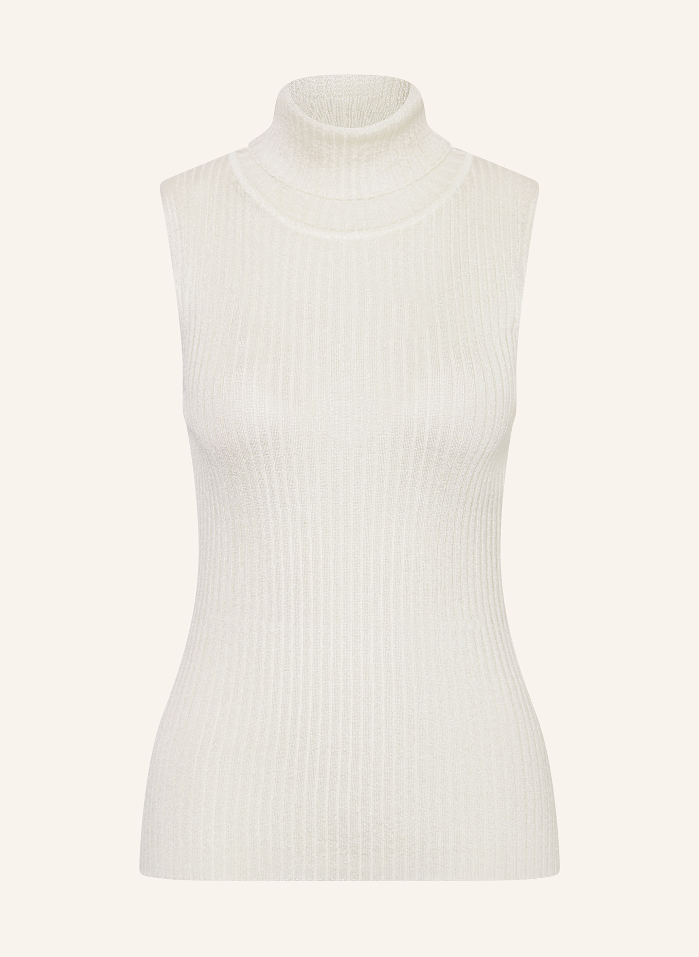 Вязаный топ с блестящей пряжей Mrs & Hugs, белый
Вязаный топ с блестящей пряжей Mrs & Hugs, белый