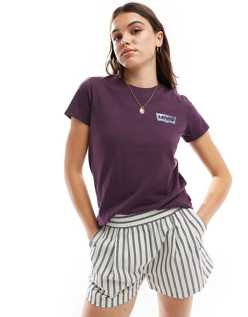 Футболка Perfect Polka Shine Outline с логотипом в виде крыла летучей мыши фиолетового цвета Levi's
Футболка Perfect Polka Shine Outline с логотипом в виде крыла летучей мыши фиолетового цвета Levi's