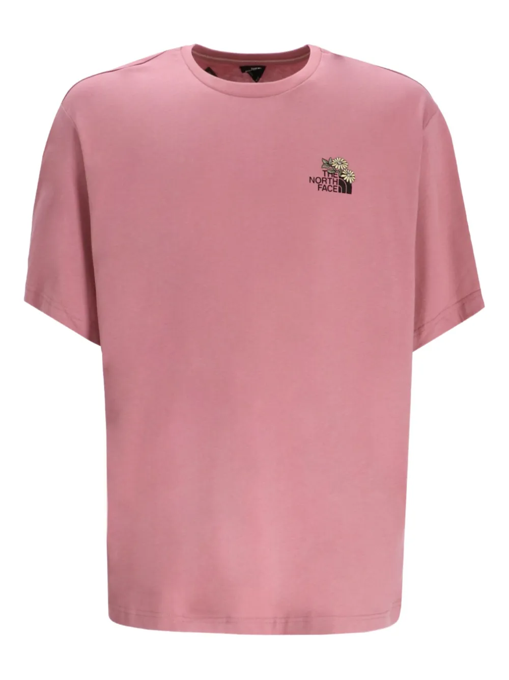 Футболка с вышивкой The North Face, розовый 
Футболка с вышивкой The North Face, розовый