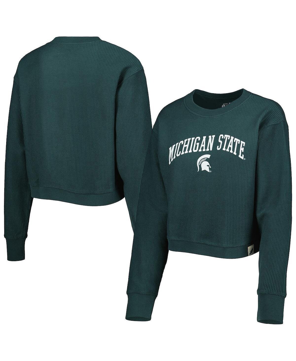 Женский зеленый свитшот Michigan State Spartans Classic Campus Corded Timber League Collegiate Wear, зеленый
Женский зеленый свитшот Michigan State Spartans Classic Campus Corded Timber League Collegiate Wear, зеленый