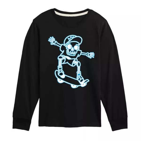 Футболка с принтом для мальчиков 8-20 лет с длинным рукавом и изображением скейтборда в стиле скелетона Licensed Character, черный
Футболка с принтом для мальчиков 8-20 лет с длинным рукавом и изображением скейтборда в стиле скелетона Licensed Character, черный