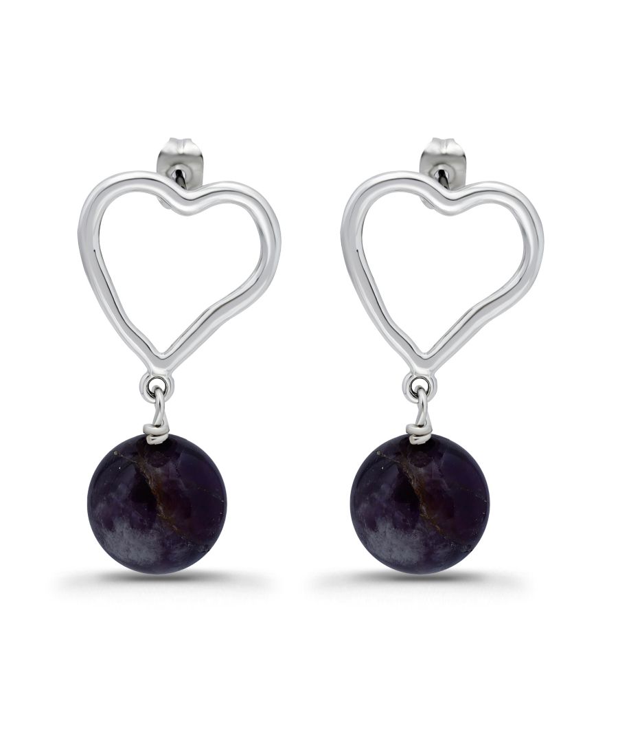 Серебряные серьги-гвоздики в форме открытого сердца Macy's, Silver/Amethyst
Серебряные серьги-гвоздики в форме открытого сердца Macy's, Silver/Amethyst