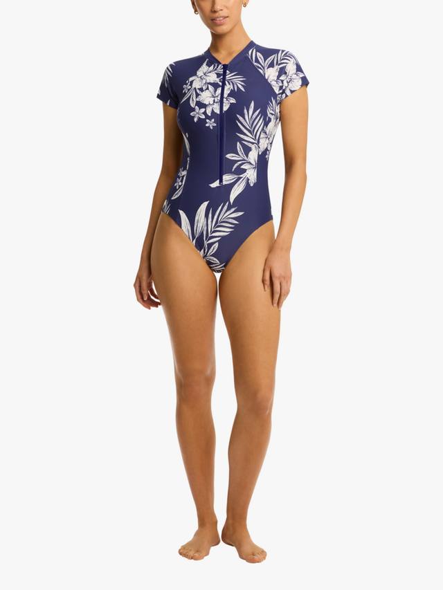 Алоха купальник с короткими рукавами Sea Level, French Navy/White
Алоха купальник с короткими рукавами Sea Level, French Navy/White