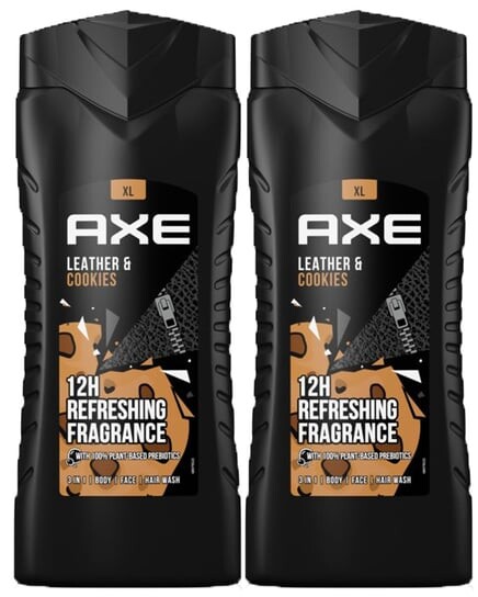 Гель для душа, 2x400 мл Axe, Leather&Cookies 
Гель для душа, 2x400 мл Axe, Leather&Cookies